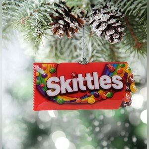 Skittles Candy Ornament, 4 inches Wide, Faux Food, Plastic, Novelty Ornament NWT
